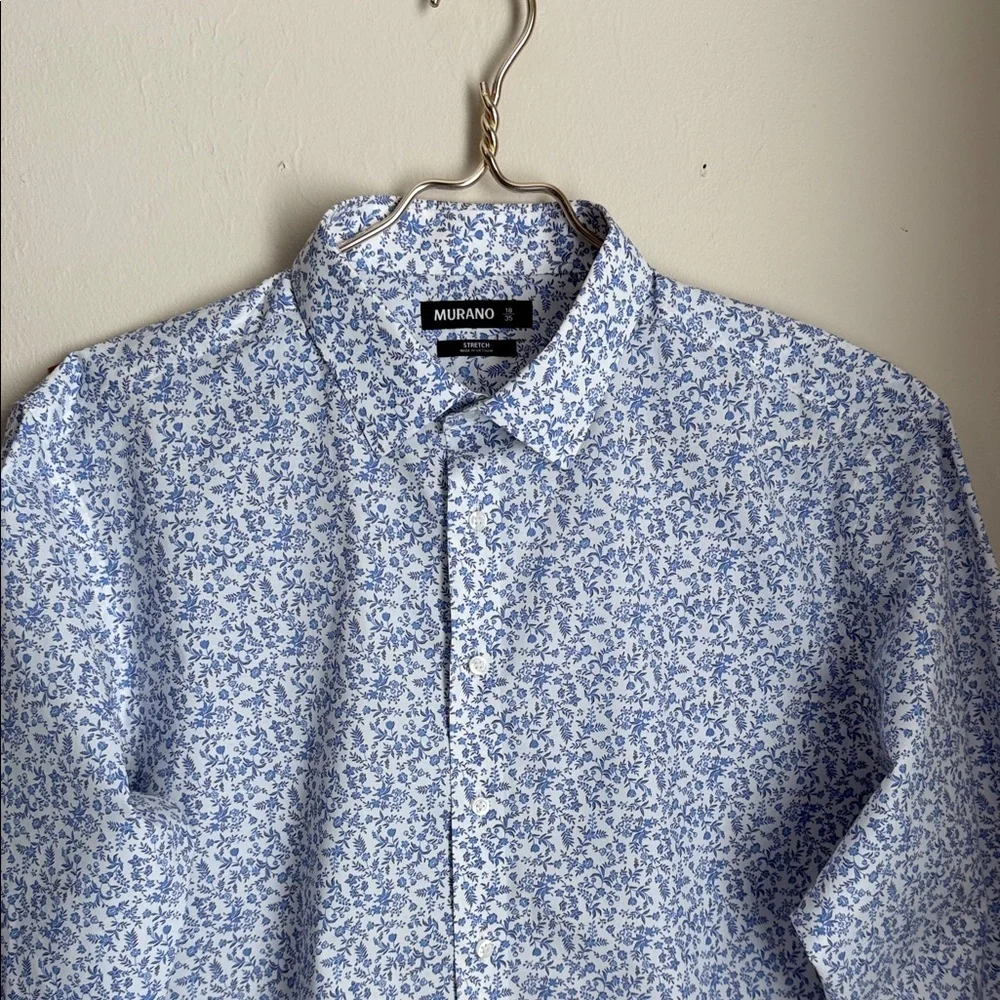Murano Light Blue Patterned Men's Shirt